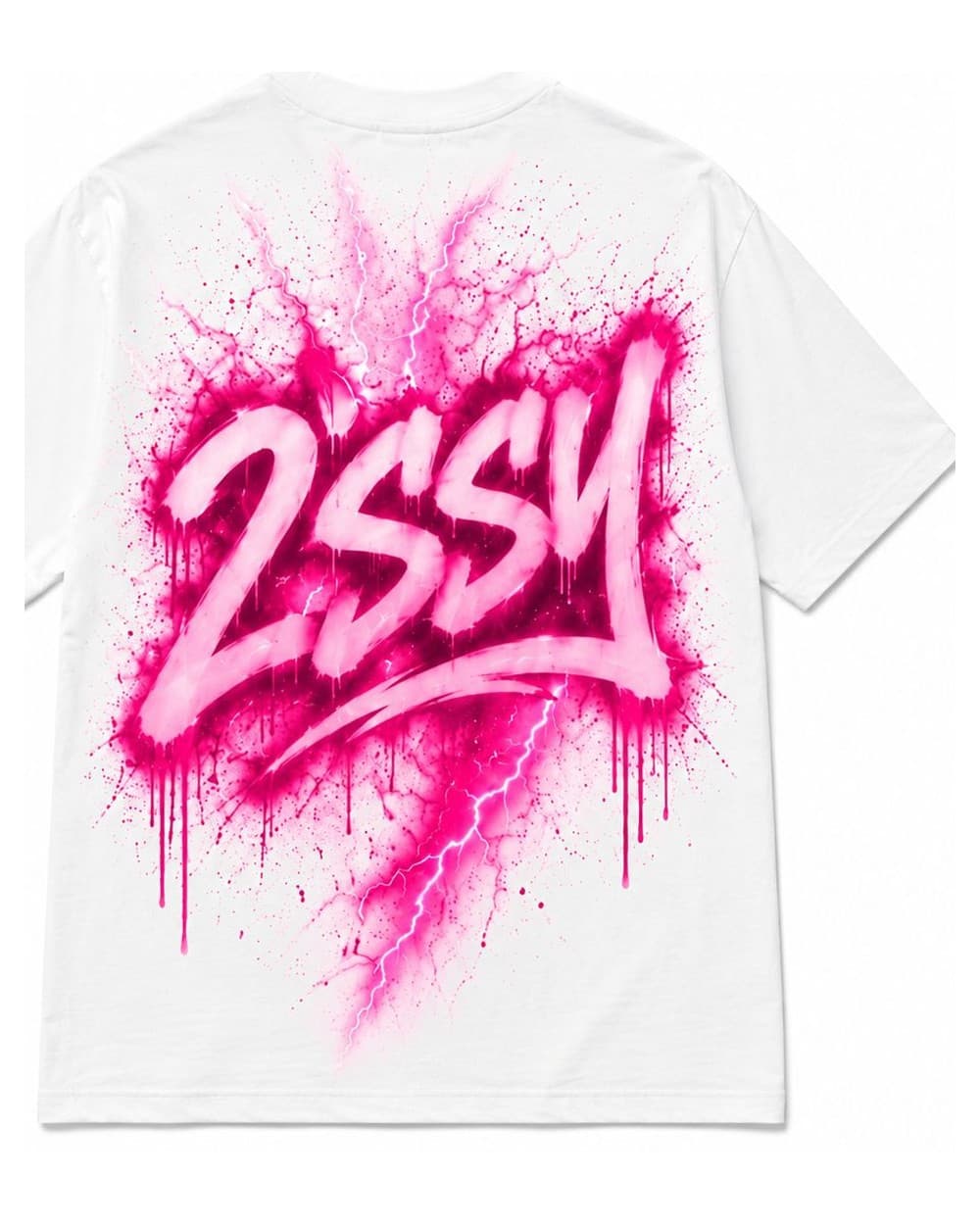 Drip Tee — White — back