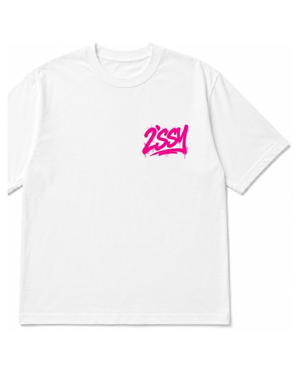 Drip Tee — White — front