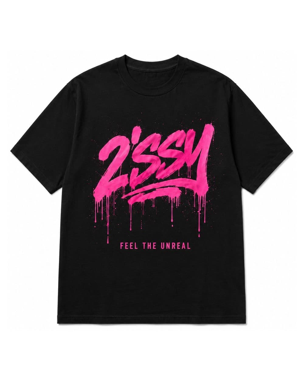 Neon Z Tee — Black — front