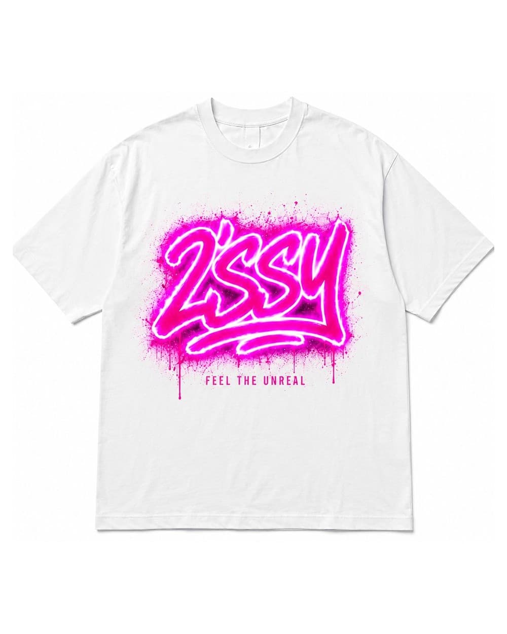 Neon Z Tee — White — front