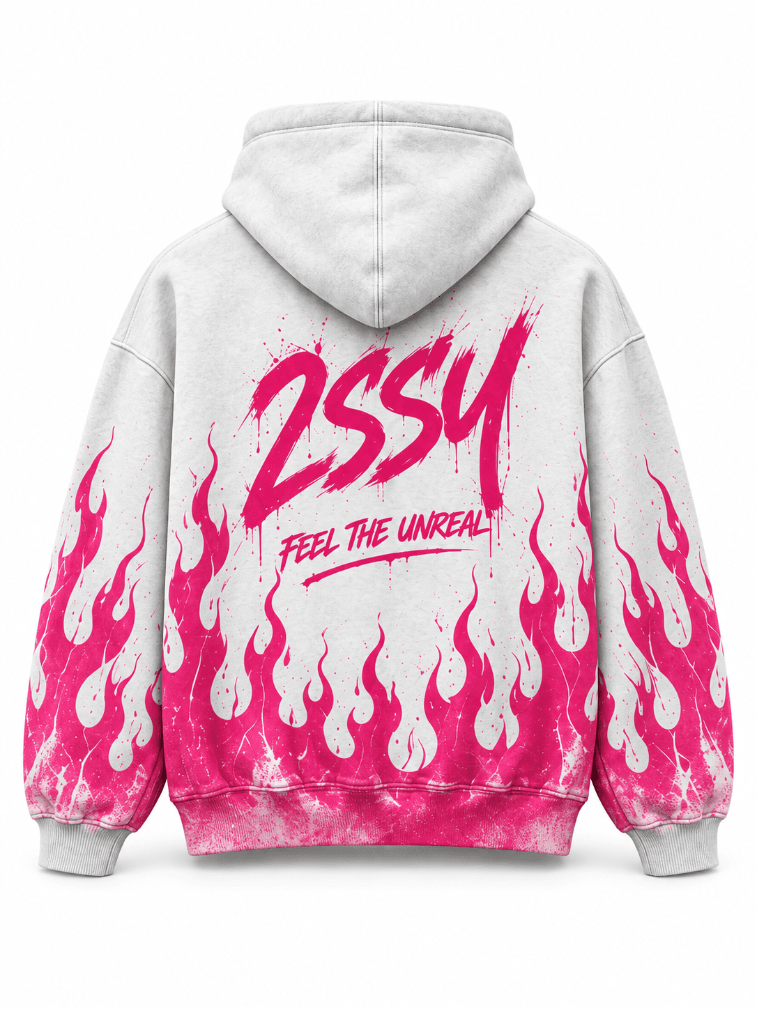 Pink Flame Hoodie — back