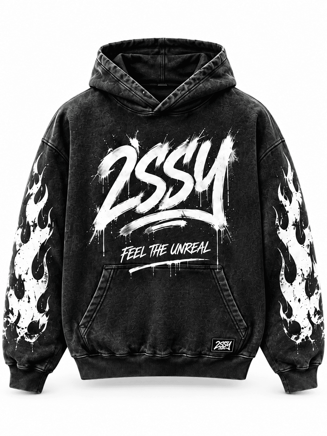 Vintage Flame Hoodie — front