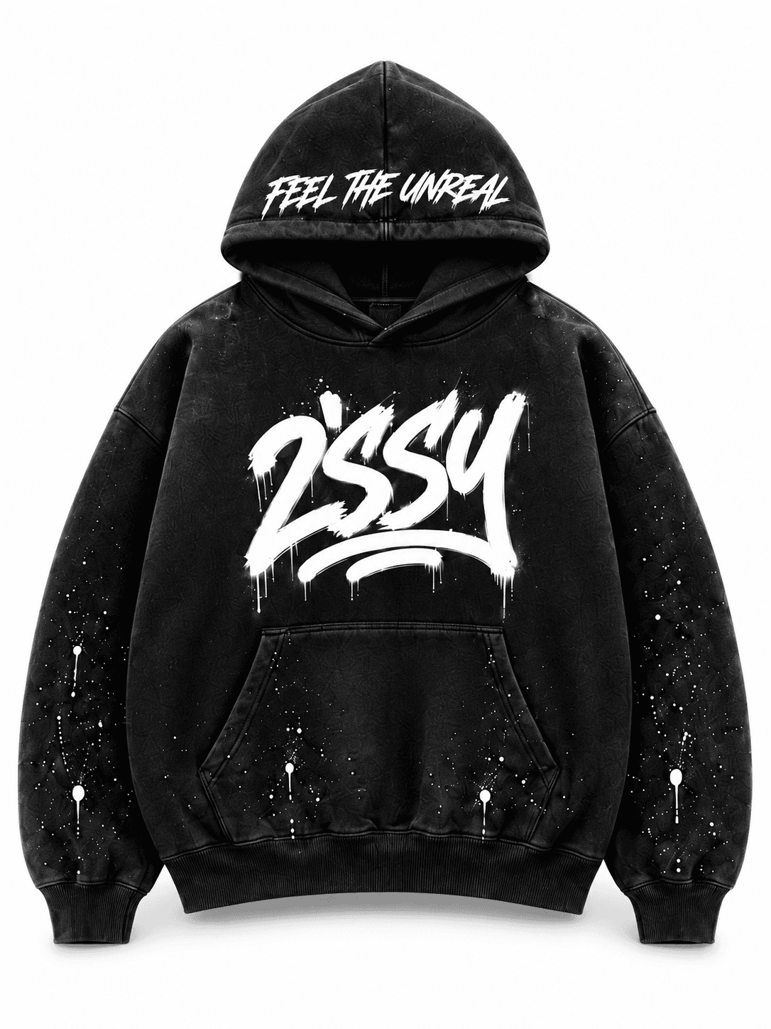 Drip Hoodie — Black front